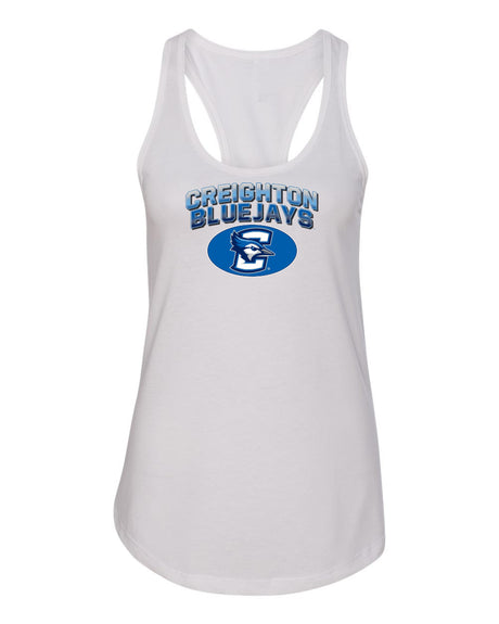 Women's Creighton Bluejays Tank Top - Full Color Fade Primary Logo Oval