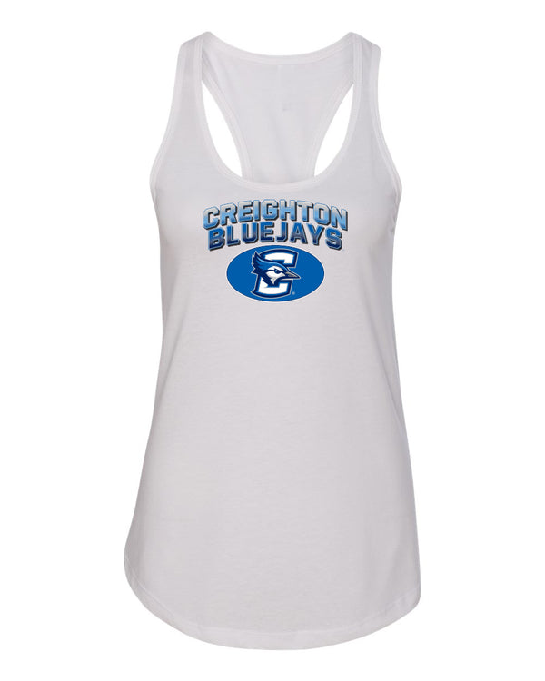 Women's Creighton Bluejays Tank Top - Full Color Fade Primary Logo Oval