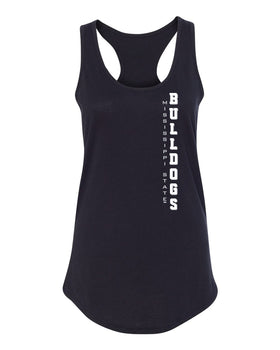 Women's Mississippi State Bulldogs Tank Top - Vertical Mississippi State Bulldogs