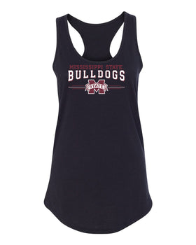 Women's Mississippi State Bulldogs Tank Top - MSU Bulldogs 3-Stripe