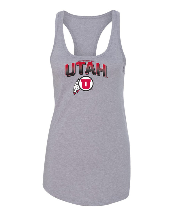 Women's Utah Utes Tank Top - Full Color Fade Utah Utes Logo