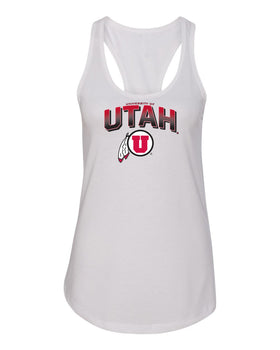 Women's Utah Utes Tank Top - Full Color Fade Utah Utes Logo