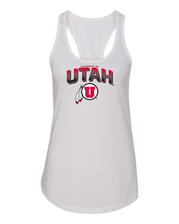 Women's Utah Utes Tank Top - Full Color Fade Utah Utes Logo