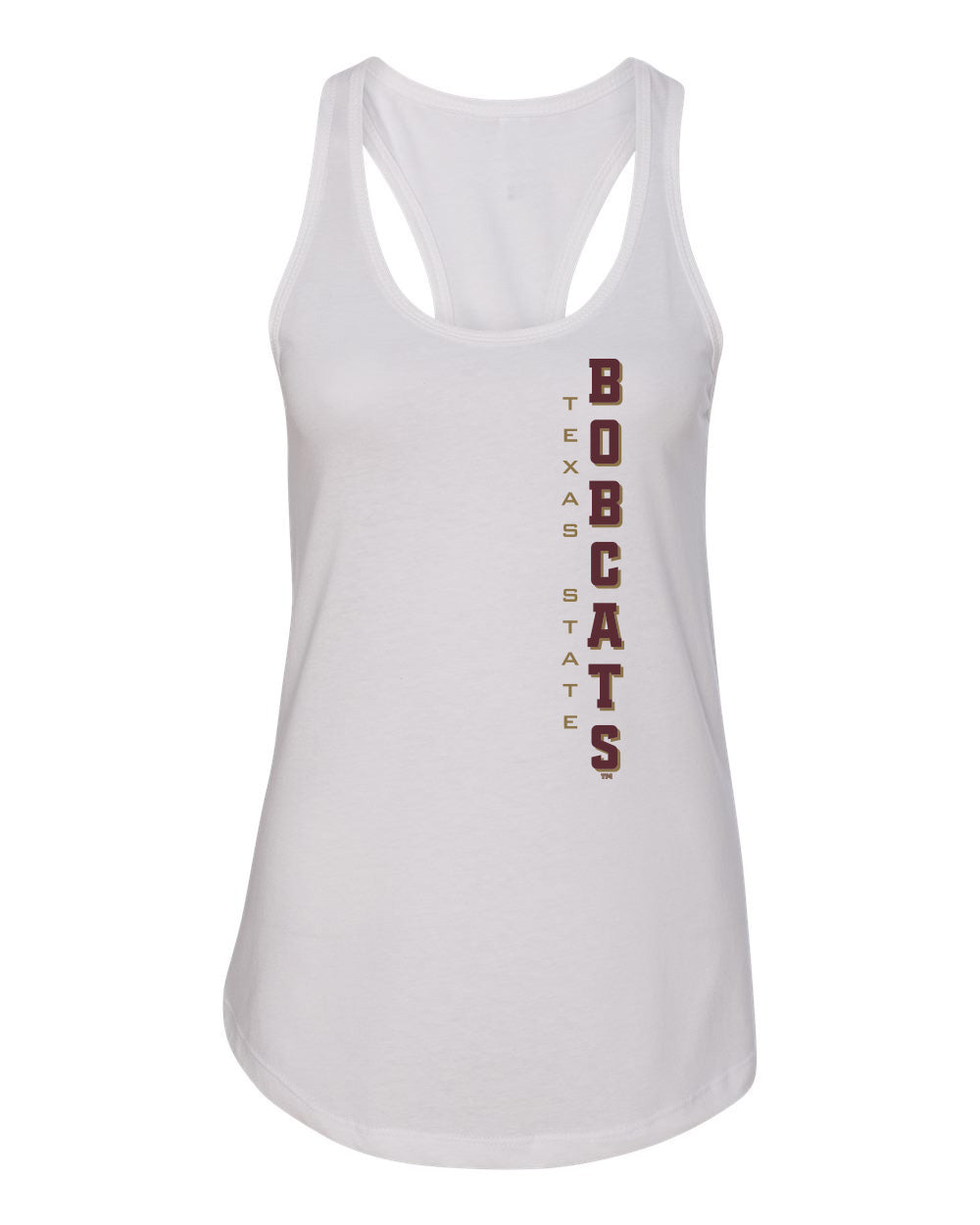 Women's Texas State Bobcats Tank Top - Vertical Texas State Bobcats