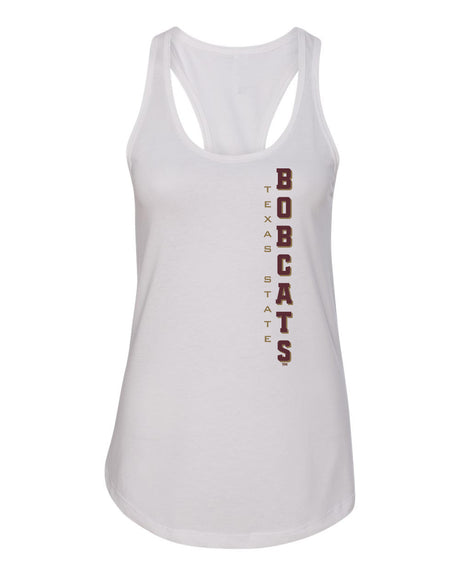 Women's Texas State Bobcats Tank Top - Vertical Texas State Bobcats