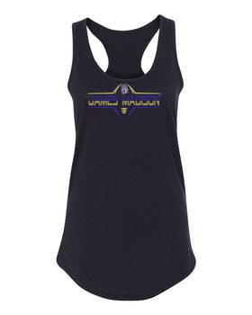 Women's James Madison Dukes Tank Top - Striped James Madison Football Laces