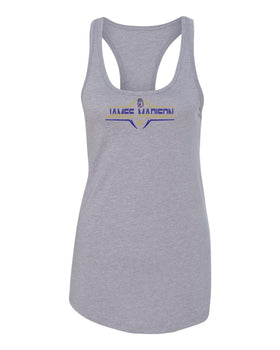 Women's James Madison Dukes Tank Top - Striped James Madison Football Laces