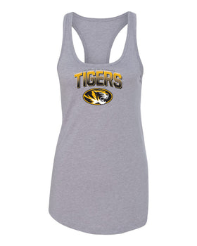 Women's Missouri Tigers Tank Top - Full Color Fade Tigers Logo