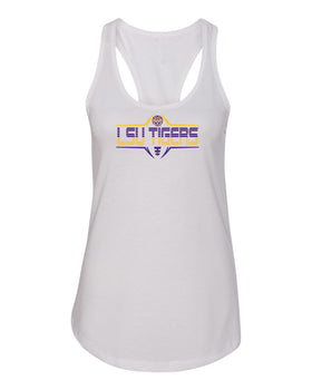 Women's LSU Tigers Tank Top - Striped Tigers Football Laces