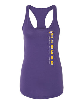 Women's LSU Tigers Tank Top - Vertical Louisiana State University Tigers