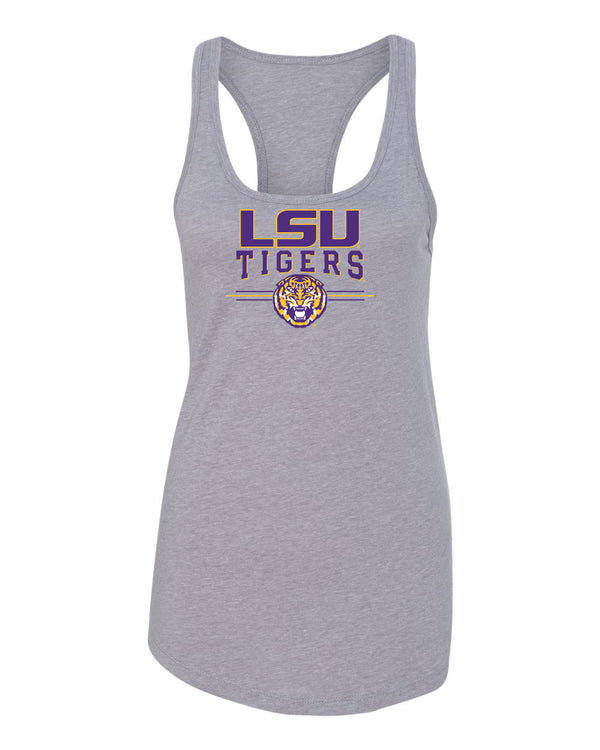 Women's LSU Tigers Tank Top - LSU Tigers 3-Stripe