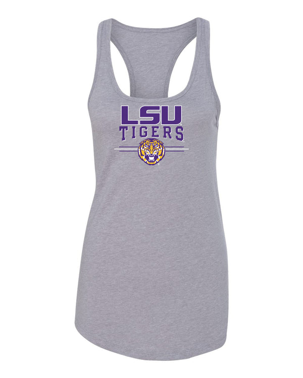 Women's LSU Tigers Tank Top - LSU Tigers 3-Stripe