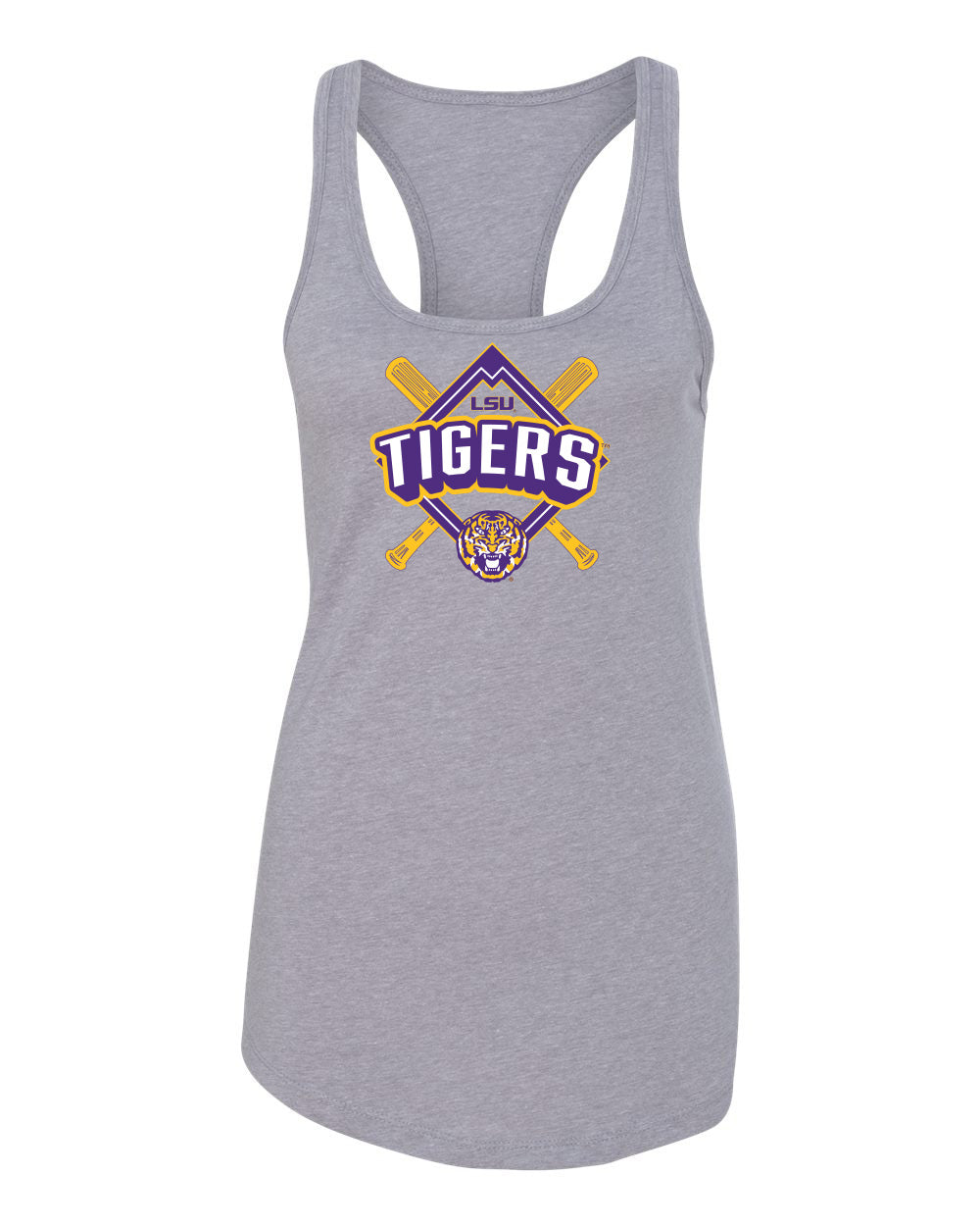 Women's LSU Tigers Tank Top - LSU Baseball Diamond