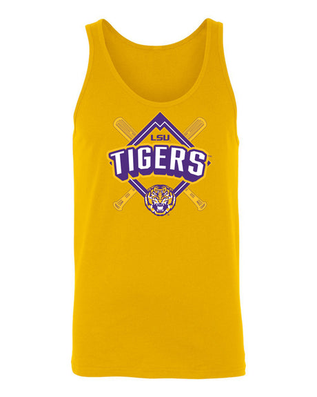 Women's LSU Tigers Tank Top - LSU Baseball Diamond