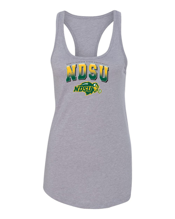 Women's NDSU Bison Tank Top - Full Color NDSU Fade with Logo