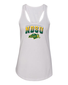 Women's NDSU Bison Tank Top - Full Color NDSU Fade with Logo