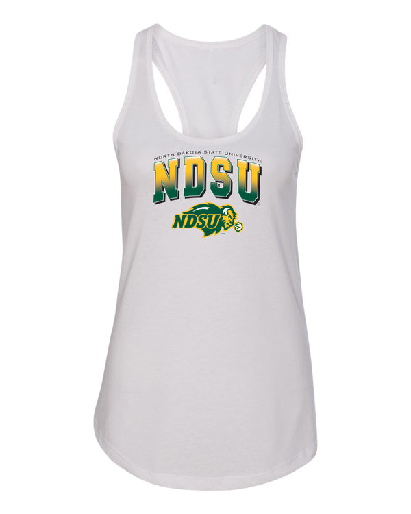 Women's NDSU Bison Tank Top - Full Color NDSU Fade with Logo