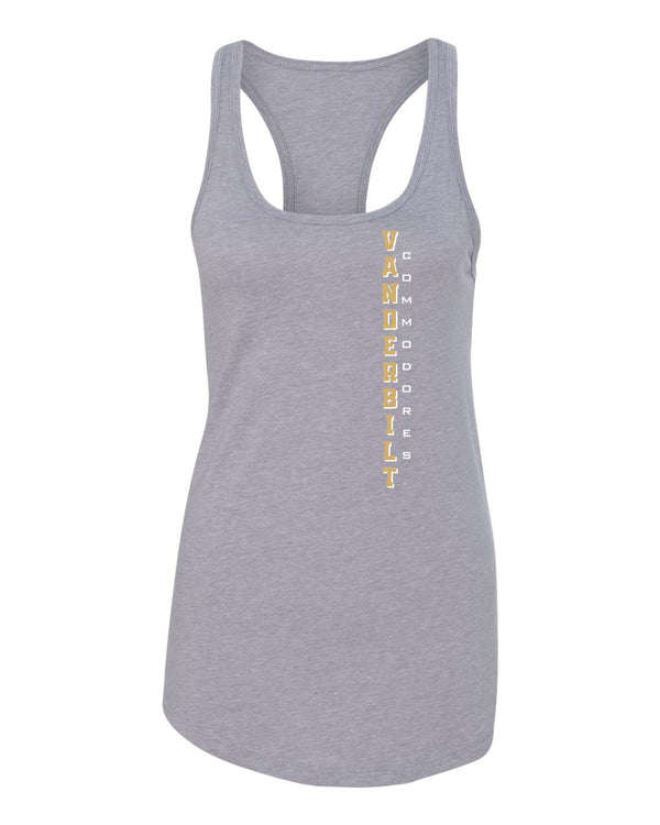 Women's Vanderbilt Commodores Tank Top - Vertical Vanderbilt Commodores