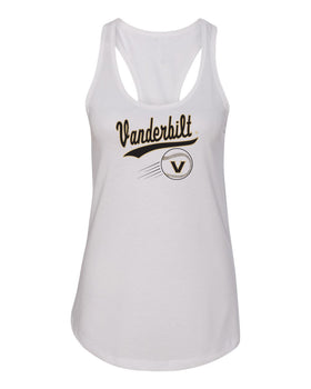 Women's Vanderbilt Commodores Tank Top - Script Vanderbilt Baseball