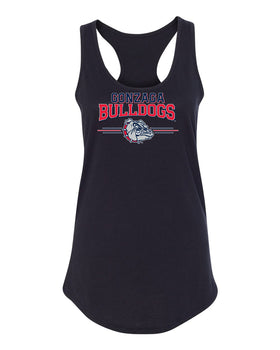 Women's Gonzaga Bulldogs Tank Top - Gonzaga Bulldogs 3 Stripe