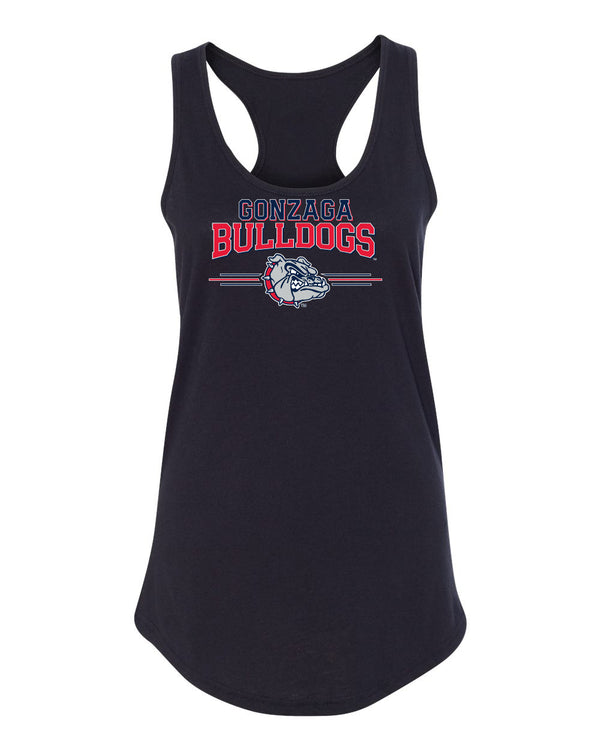 Women's Gonzaga Bulldogs Tank Top - Gonzaga Bulldogs 3 Stripe