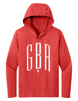 Women's Nebraska Huskers Long Sleeve Hooded Tee Shirt - White GBR