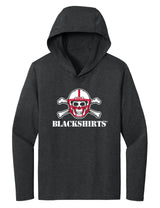 Women's Nebraska Huskers Long Sleeve Hooded Tee Shirt - NEW Official Blackshirts Logo