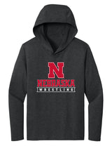 Women's Nebraska Huskers Long Sleeve Hooded Tee Shirt - Nebraska Wrestling