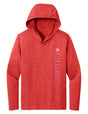 Women's Nebraska Huskers Long Sleeve Hooded Tee Shirt - Vertical Nebraska Herbie Husker