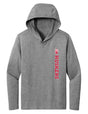 Women's Nebraska Huskers Long Sleeve Hooded Tee Shirt - Vertical Huskers Herbie Husker
