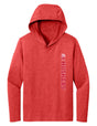 Women's Nebraska Huskers Long Sleeve Hooded Tee Shirt - Vertical Huskers Herbie Husker
