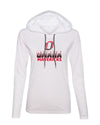 Women's Omaha Mavericks Long Sleeve Hooded Tee Shirt - Full Color Fade Omaha