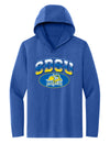 Women's South Dakota State Jackrabbits Long Sleeve Hooded Tee Shirt - SDSU Full Color Fade Plus Primary Logo