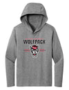 Women's North Carolina State Wolfpack Long Sleeve Hooded Tee Shirt - 3-Stripe Primary Logo