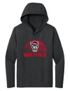 Women's North Carolina State Wolfpack Long Sleeve Hooded Tee Shirt - NC State Basketball