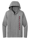 Women's Mississippi State Bulldogs Long Sleeve Hooded Tee Shirt - Vertical MSU Bulldogs