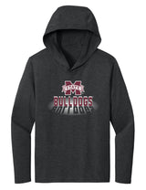 Women's Mississippi State Bulldogs Long Sleeve Hooded Tee Shirt - Bulldogs Spotlight and Shadow