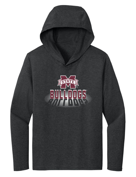 Women's Mississippi State Bulldogs Long Sleeve Hooded Tee Shirt - Bulldogs Spotlight and Shadow