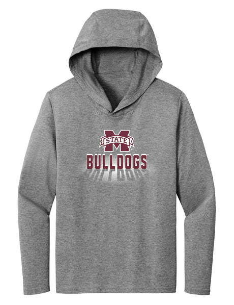 Women's Mississippi State Bulldogs Long Sleeve Hooded Tee Shirt - Bulldogs Spotlight and Shadow