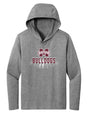 Women's Mississippi State Bulldogs Long Sleeve Hooded Tee Shirt - Bulldogs Spotlight and Shadow