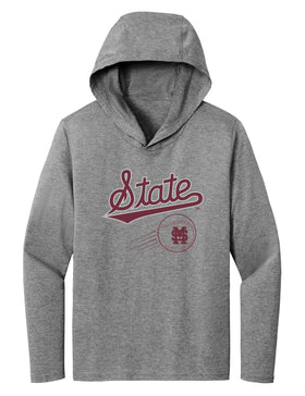 Women's Mississippi State Bulldogs Long Sleeve Hooded Tee Shirt - Mississippi State Baseball