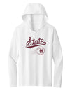 Women's Mississippi State Bulldogs Long Sleeve Hooded Tee Shirt - Mississippi State Baseball