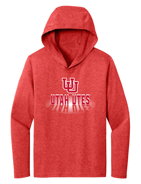 Women's Utah Utes Long Sleeve Hooded Tee Shirt - Spotlight Shadow Utah Utes
