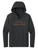 Women's Texas State Bobcats Long Sleeve Hooded Tee Shirt - Striped Texas State Football Laces