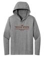 Women's Texas State Bobcats Long Sleeve Hooded Tee Shirt - Striped Texas State Football Laces