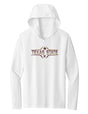 Women's Texas State Bobcats Long Sleeve Hooded Tee Shirt - Striped Texas State Football Laces