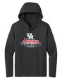 Women's Houston Cougars Long Sleeve Hooded Tee Shirt - Spotlight and Shadow Houston