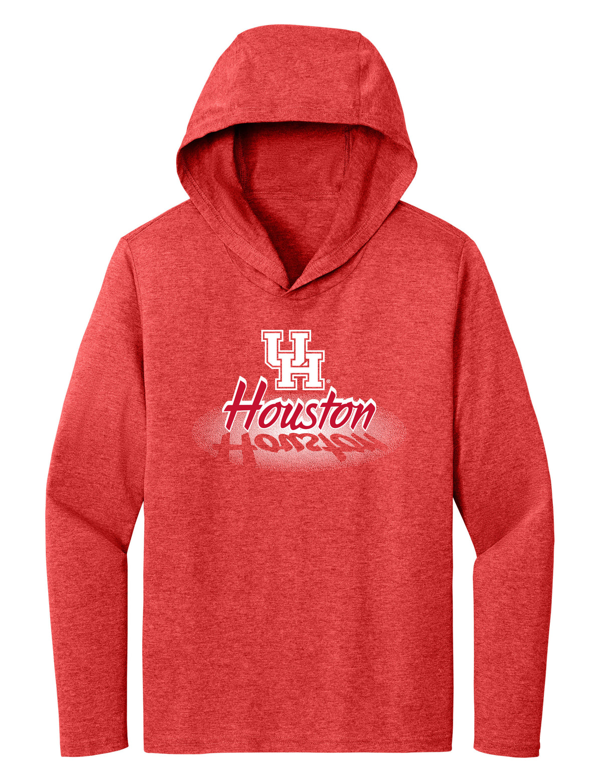 Women's Houston Cougars Long Sleeve Hooded Tee Shirt - Spotlight and Shadow Houston