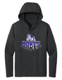 Women's James Madison Dukes Long Sleeve Hooded Tee Shirt - Spotlight and Shadow Dukes