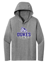 Women's James Madison Dukes Long Sleeve Hooded Tee Shirt - Spotlight and Shadow Dukes